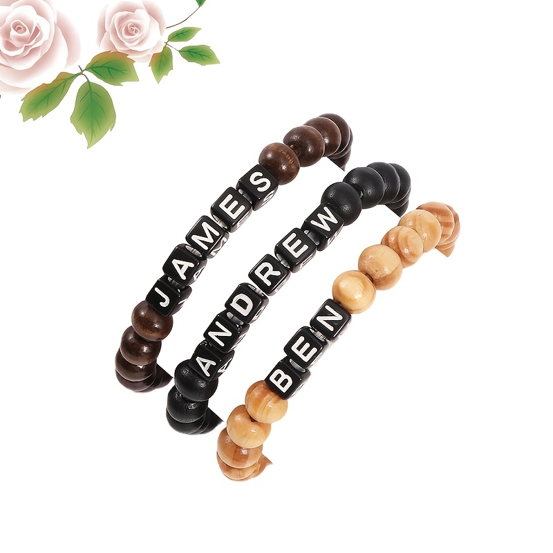 Custom Bracelet Set with Vintage Creative Stacked Design